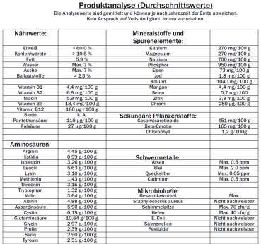 Preview: 1kg BIO Spirulina-Presslinge/Tabletten, 100% rein