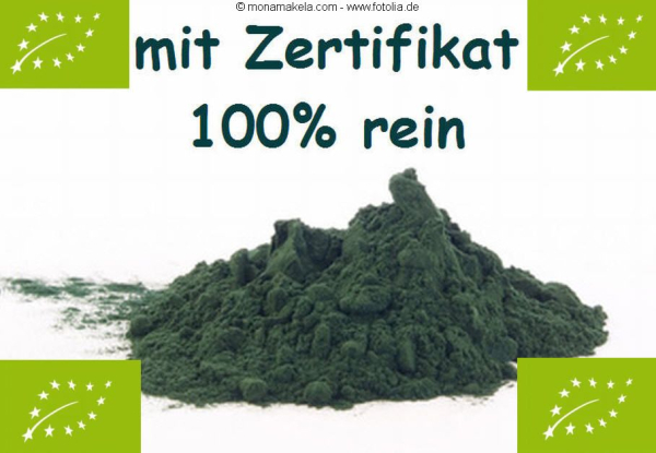 500g BIO Spirulina-Pulver, 100% rein
