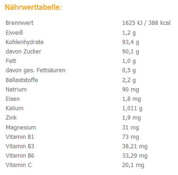 500g BIO Kokosblütenzucker, ohne Zusätze, 100% rein