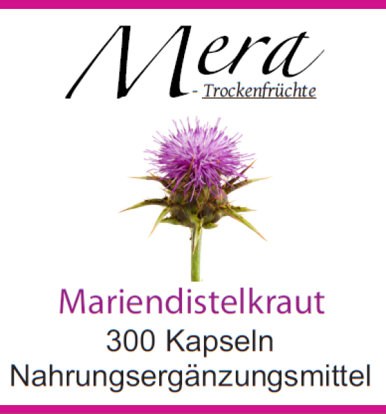 600 Mariendistel-Kapseln je 550mg (Mariendistelkraut), VERGLEICHSSIEGER!!!